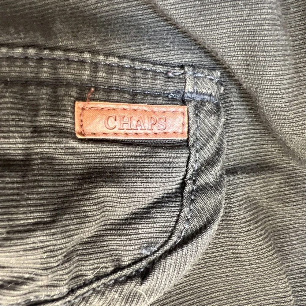 Chaps Black Cargo Shorts Mens 34 Ottoman  Weave Twill  Gorpcore Utility Workwear